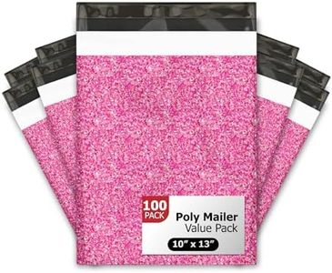10x13 (100) Pink Confetti Valentine's Day Designer Poly Mailers Waterproof Self Sealing Tear Resistant Polymailers Shipping Envelopes Premium Printed Bags For Small Businesses