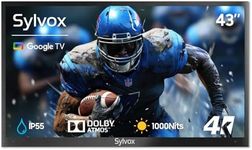SYLVOX Outdoor TV, 43 inch Waterpro