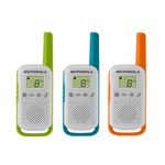Motorola T110TP Two-Way Radio, 3-Pack, Up to 25km