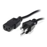 StarTech.com 20ft (6m) Computer Power Cord, NEMA 5-15P To C13, 10A 125V, 18AWG, Black Replacement AC Power Cord, Printer Power Cord, PC Power Supply Cable, Monitor Power Cable, UL Listed (PXT10120)