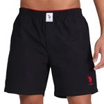 U.S. Polo Assn. Mens Pure Cotton Brushed Elastic I108 Boxers - Pack Of 1 (BLACK XL)