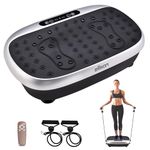 EILISON Vibration Plate Exercise Machine - Full Body Vibration Fitness Platform Equipment for Home & Travel Workout, Weight Loss, Toning & Wellness - Max User Weight 250lbs