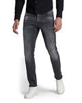 G-Star Men's 3301 Slim Jeans, Black (antic charcoal 51001-B479-A800), 32W / 32L