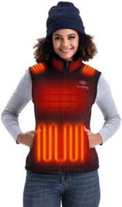Women’s Heated Fleece Vest with 16000mAh Battery Pack Included for Winter