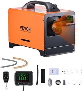 VEVOR Diesel Heater, 8KW DC12-24V, Fast Heating Diesel Parking Heater with Remote Control and Square Color Digital Display, Low Noise, Voice Announcement, for RV, Truck, Camper, Orange, 8KW, Basic
