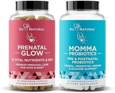 Natural Prenatal Bundle – Glow Prenatal Multivitamin – Momma Probiotics for Mom & Baby