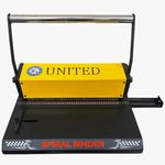 United Spiral Binding Machine A4 (Spiro 40) | Heavy Duty Metal Body | 12 Sheets Punching | 300 Sheets Binding Capacity | 46-Hole Precision Die | Ideal for Xerox Shops, Offices & Schools