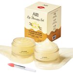 ANAI RUI Lip Mask and Scrub Set, Lip Mask for Sleeping, Lip Exfoliator/Scrub for Exfoliating & Moisturizing, Lip Mask Overnight, Lip Care Gift Kits for Dry, Chapped Lips