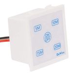 DeWire Auto Cut Off Timer Switch for Water Motor Pump, Water Heater, Exhaust Fans,Mosquito Repellent,Chargers,Room Heaters and Lighting Loads up to 10 AMPS (Modular Fitting)(5, 10, 15, 20 Mins)