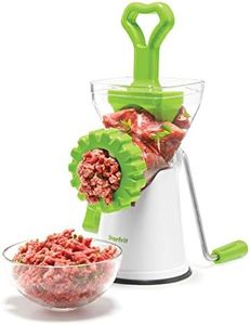 Starfrit Manual Meat Grinder - Include 2 Blades and a Funnel for Homemade Sausages