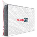 WRAPPYBAG – Protective Plastic Mattress Case — Super King Size — Waterproof, Anti-Tear Storage Bag — For House Moves, Storage and Transport (80" x 80")