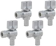 1/4 Turn Angle Stop Valve,1/2-in Pe