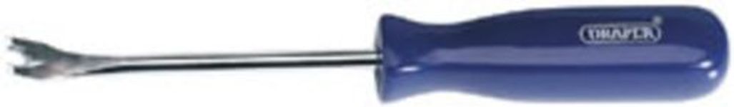 Draper 195mm Tack Lifter | Manual Hand Tools | Bright Polished Steel Claw | Curved Lever End | Nail Remover | 64804