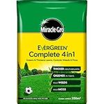 Miracle-Gro Evergreen Complete 4-in-1 Lawn Food - 200 m2, Lawn Food, Weed & Moss Control, Yellow