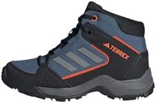 adidas Terrex Hyperhiker Mid Hiking Shoes Sneaker, Wonder Steel/Grey/Impact Orange, 5.5 UK Child