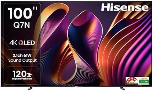 Hisense 254 cm (100 inches) Q7N Series 4K Ultra HD Smart QLED TV 100Q7N (Dark Grey)