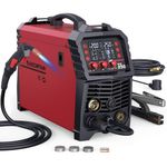 ARCCAPTAIN 250A MIG Welder 110V 220V MIG Gas Gasless MIG/MMA Stick/Lift TIG/Spool Gun/Spot 6 in 1 Welding Machine with Synergy, IGBT Inverter Welder Machine