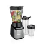 Hamilton Beach Bullet Mixer Grinder,Mixer/Grinder/Blender-Peak Power 650Watts,Blender For Smoothies And Juices/Smoothie Blender,Nutri Blender,Blender For Kitchen,Baby Food Blender,8Pc Set,Black