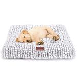 ULIGOTA Dog Bed Crate Pad Soft Dog Crate Mattress for Small Medium Large Dogs Soft Dog Bed Anti Slip Fulffy Comfy Kennel Pad 60x45cm