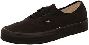 Vans Low Top Authentic Sneakers, Unisex-Adult, Black/Black, 4 US