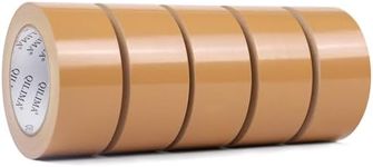 QILIMA 5-Pack Brown Duct Tape, Professional Grade Duct Tape for Photographers, Industrial, Professional Use, 2 Inch X 30 Yards, 5 Rolls Brown