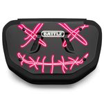 Battle Nightmare Chrome Football Back Plate - Adult, Black/Pink (24ACPUR999)