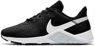 SHOES SNEAKERS NIKE LEGEND ESSENTIAL 2 WOMEN TRAINING Cq9545-001 - BLACK/WHITE-PURE PLATINUM - 7