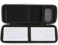 RAIACE Hard Storage Case Compatible with Apple Magic Keyboard + Magic Mouse. (Case Only) - Black