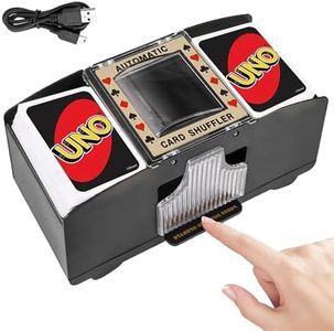 Funsure Playing Card Shuffler, USB/Battery Operated Automatic Card Shuffling Machine for Poker, UNO & Card Games, Portable Electric Casino Card Shuffler for Texas Hold'em, Home Games & Parties
