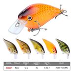 PROBEROS Crankbaits Set Lure Fishing Hard Baits Swimbaits Boat Ocean Topwater Lures Kit Fishing Tackle Hard Baits Set for Trout Bass Perch Fishing Lures Set (407)