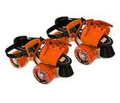 JASPO Tenacity ZXI Plus Adjustable Senior Roller Skates (Orange) - Ages 6-14, PU Wheels