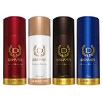 Denver Pride, Imperial, Honour & Royal OUD- 165 ML Each Deodorant For Men, Pack of 4