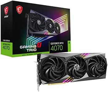 MSI Gaming Geforce RTX 4070 12Gb Gdrr6X 192-Bit Hdmi/Dp Nvlink Torx Fan 4.0 Ada Lovelace Architecture Graphics Card (RTX 4070 Gaming X Trio 12G) - Pci_E_X16, Gddr6X