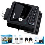 Kohree RV Door Lock Keyless Entry, 3-in-1 RV Door Locks Replacement, Remote Controller & Keypad & Key-Fob, 100% Metal Door Locks for Camper Travel Trailer, Camper Latch Replacement Door Latch Handle