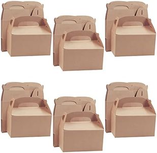 Belle Vous Cajas para Dulces Marrón para Fiestas (Pack de 24) 16 x 9,3 x 8,6 cm – Cajitas Regalo Lisas para Cumpleaños de Niños y Niñas, Comidas, Baby Shower y Bodas - Cajas para Chuches de Cartón