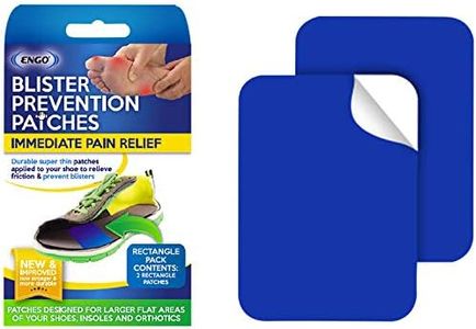 Engo Blister Prevention Patches (Rectangle Pack) - 500KM Anti Blister Protection for Large Blister Areas - Attach to Shoe Or Insole for Immediate Pain Relief & Long Term Blister Prevention