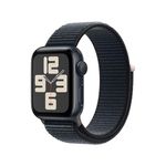 Apple Watch SE (2nd Gen, 2023) [GPS 40mm] Smartwatch with Midnight Aluminum Case with Midnight Sport Loop One Size. Fitness & Sleep Tracker, Crash Detection, Heart Rate Monitor, Retina Display