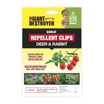 The Giant Destroyer 700 Garlic Deer & Rabbit Repellent, 12 Clips, Green
