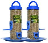 Skybeings Bird Feeder for Bird Food Medium 2 Piece_Blue