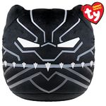 TY Marvel Avengers Black Panther Squish-A-Boo 14 Inches | Licensed Squishy Beanie Baby Soft Plush Marvel Toys | Collectible Cuddly Stuffed Teddy