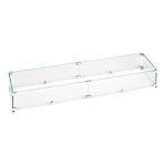 American Fireglass Tempered Glass Flame Guard for 72" X 6" Linear Drop-In Fire Pit Pan