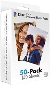 Polaroid Zink Media Premium Photo Paper 50-Packs, 2-inch x 3-inch Size