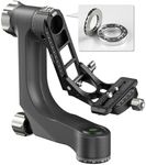 WEYLLAN Professional Gimbal Tripod Head Heavy Duty Carbon Fiber Gimbal Stabilizer for DSLR Camera 360° Panoramic Shooting PH8 with Arca Swiss 1/4'' and 3/8'' QR Plate Max Load 33lbs/15kg