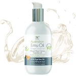 Y-Not Natural - Organic Pharmaceutical 100% Pure Emu Oil 200ml | Free Range Aboriginal Omega 3, 6 & 9 Oil Infused w/Rose Canvas for Hypoallergenic Skin Care, Hair & Healing | Natural Source of K2