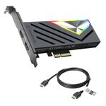 AVerMedia HDMI 2.1 Internal PCIe Capture Card for Streaming and Recording 4K60 with Ultra-Low Latency on PS5, PS4 Pro, Xbox Series X/S, Xbox One X, Switch Games - GC575 Live Gamer 4K 2.1