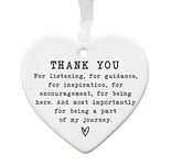 Ceramic Thank You Keepsake Gift Sentimental Gift For Best Friend | Mentor | Family | Female Gift For Her | Friendship Present