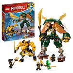 LEGO NINJAGO Lloyd and Arin’s Ninja Team Mechs Building Toy Set, Featuring 2 Battle Mechs and 5 Minifigures, Gift for Imaginative Boys and Girls Ages 9+ Who Love Ninja Adventures, 71794