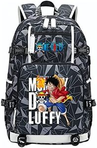 Luffy Anime One-Piece Anime School Backpack Daypack Anime Oxford Backpack for Boys Girls Travel School