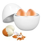 Hard Boiled Egg Cooker, 4 Eggs Capacity Compact Design, ABS Material, Egg Shape, Microwave Function Egg Boiler