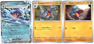 Garchomp ex 038/182 - Paradox Rift - Tera Double Rare - Pokemon 3 Card Lot